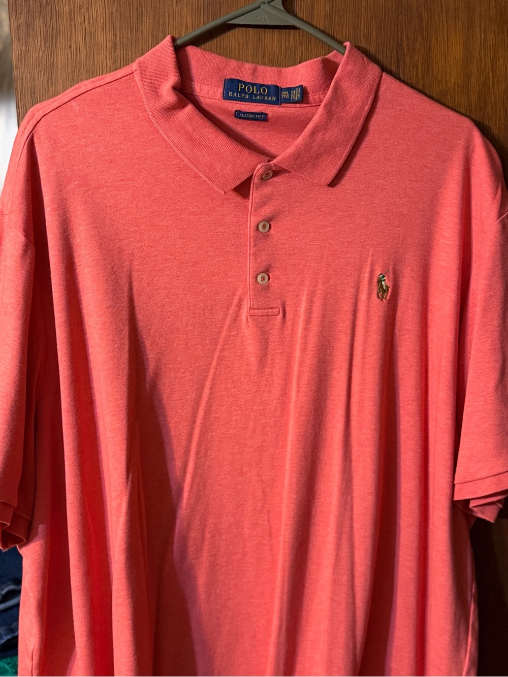 Polo by Ralph Lauren Men’s Coral/Salmon Short-Sleeve Polo